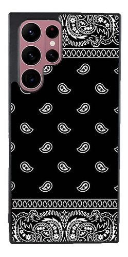 Funda Para Galaxy Pañuelo Negro Blanco Arte Figuras Cholo