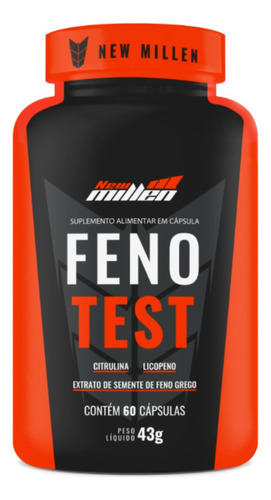 Suplemento Feno Test 60 Capsulas - New Millen P. Entrega