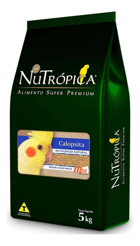 Nutrópica Calopsita Mini Bits Ração Grão Pequeno Menor Macio