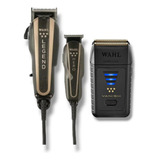 Wahl Barber Combo Legend Hero Negro Dorado + Shaver Vanish