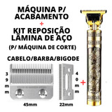 Kit Barbeiro Kit Lâmina De Inox + Máquina Para Acabamento!!!