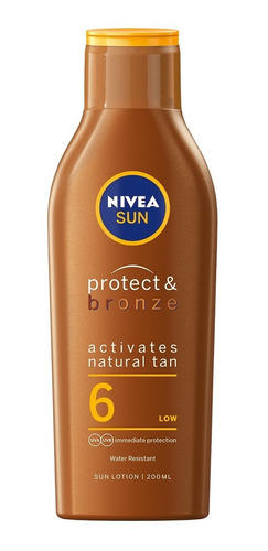 Nivea Sun Protector Solar Factor 6 Intense & Bronze 200 Ml