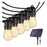 Guirnalda Solar 10 Ampolletas Led Vintage - Envío Gratis