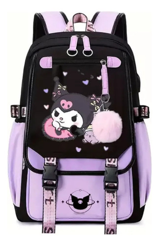 Nueva Mochila Escolar Kuromi De Gran Capacidad Tipo 8 2024