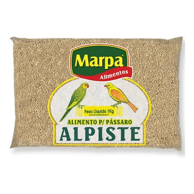 Alpiste Limpo Premium 1 Kg Sementes Pássaros Aves Marpa | MercadoLivre