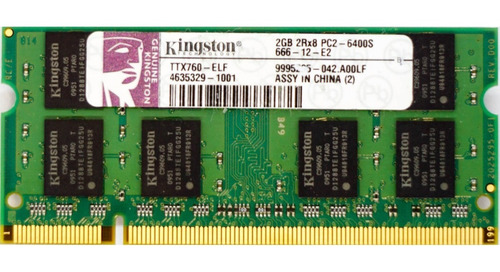Memoria Ram So Dimm De Laptop  2 Gb Ddr2 667 Y 800 Mhz