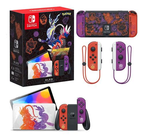 Nintendo Switch Oled Edição Pokémon Scarlet & Violet / Novo
