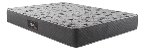 Colchão Composto Herval Casal Black, 25x138x188, Bordado Cor Cinza