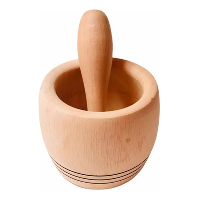 Mortero Grande Artesanal De Madera | MercadoLibre