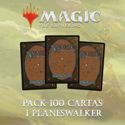 Pack 100 Cartas Magic Branco Planeswalker Garantido Mtg