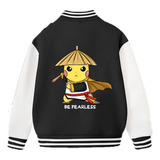 Chamarra De Béisbol Estilo Casual Pikachu Cos Ninja Trend