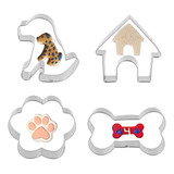 Cortadores De Galletas De Hueso De Perro Shape Cookie Cutter