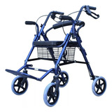 Andadera Ortopedica Rollator Hibrida Para Adulto Msi Chasis Color Azul