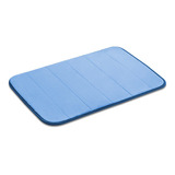 Tapete Super Soft Banheiro Antiderrapante Absorve Agua Azul