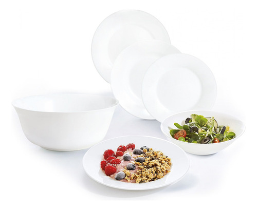 Vajilla + Bowl Ensaladera Everyday Luminarc 6 Personas 25pz