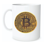 Taza Cerámica Personalizada Bitcoin Moneda Digital Cripto