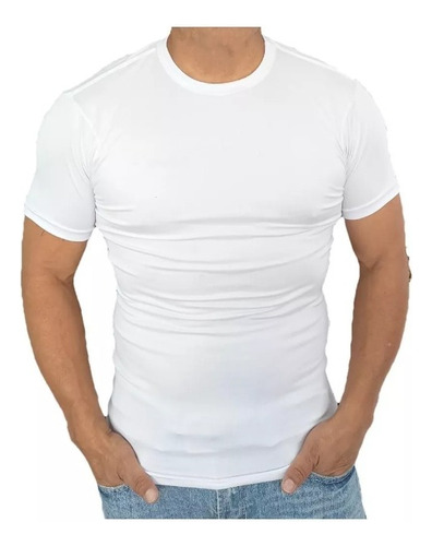 Playera Cuello Redondo Manga Corta Caballero 100% Algodon