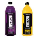 Kit Shampoo Para Lavar Carro V-mol E V-floc Vonixx 1,5l