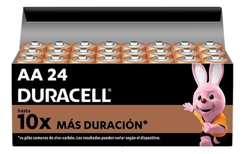 Pack 24 Pilas Duracell Aa Alcalina Caja 24 Unidades