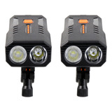 Faro Delantero Night Ride Con Cargador Usb, 2 Piezas