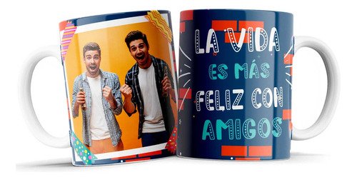 Taza Personalizada Para Mejores Amigos P/regalo Con Foto