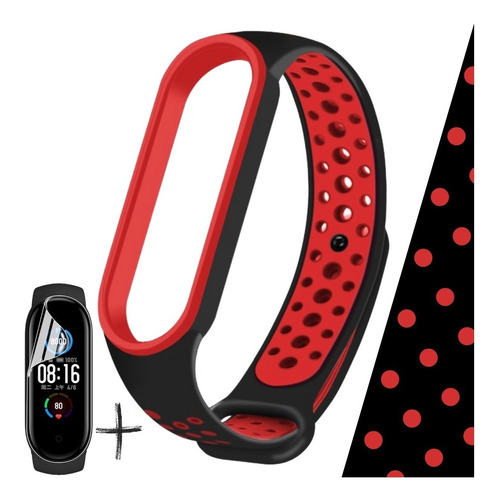 Correa Deportivas Bicolor + Lámina Para Xiaomi Mi Band 7