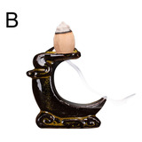Quemador De Incienso De Cascada, De Cerámica, Soporte De Inc