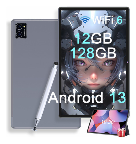 Tablet Android Vanwin Tab Wifi 11 PuLG 12+128g Y Lápiz Funda