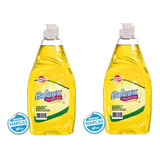 Pack X2u Lavavajillas Ultra Limón Bonux Botella 600 Ml 