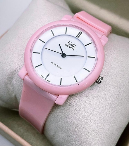 Reloj Qyq Pulso Silicona Para Mujer Hora Analoga + Envio