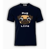 Playera Camiseta Pug Life Perrito Cachorro Unisex Puppy Moda