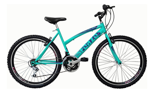 Bicicleta Dama Rin 26 Doble Pared 18 Cambios Color Celeste