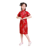 Vestido Qipao Chino Para Niña