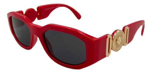 Versace Ve4361 5330/87 Medusa Biggie Square Rojo Dorado