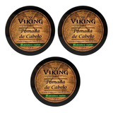 Kit - 3 Pomada Cabelo - Efeito Seco Matte - 150 G - Viking