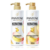  Shampoo Pantene Keratina 510 Ml + Acondicionador 510