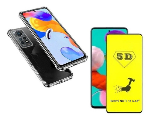 Capa Capinha  Para Redmi Note 11 4g/ 11s 4g +pelicula 5d Gel