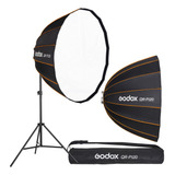 Softbox Octa Godox Qr-p120 Bowens Engate Rápido Com Tripé