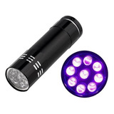 Linterna Luz Ultravioleta Uv 9 Leds Multifunción