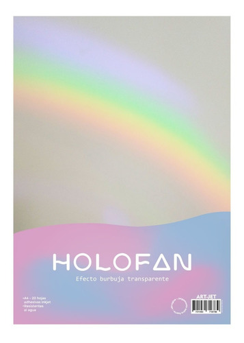 Holofan Art-jet Adhesivo Burbuja Transparente A4 20 Hojas