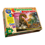 Rompecabezas Puertasaurus 204 Piezas Con Anteojos 3d Dino ! 