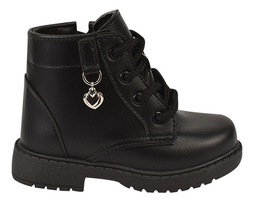 Bota Coturno Infantil Menina Feminina Cano Baixo 35024