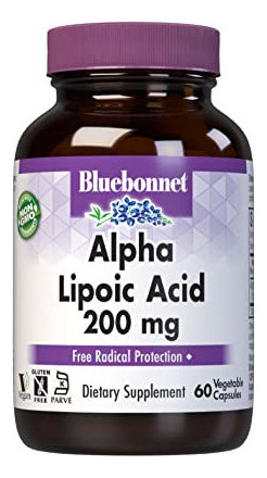 Bluebonnet Nutrition Ácido Alfa Lipoico 200 Mg
