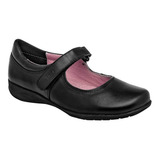 Zapato  Casual Flexi 35902 Color Negro Nina Tx1