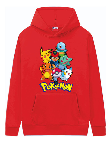 Polerones Pokémon Pikachu Estampado Dtf