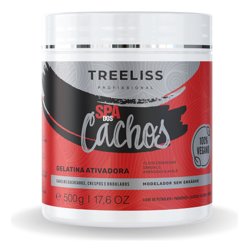 Gelatina Finalizador Capilar Spa Dos Cachos 500g Tree Liss