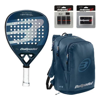 Pack Navidad Vertex Man + Mochila + Accesorios | Bullpadel Azul | Mismo precio en cuotas