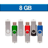 100 Piezas Usb 8 Gb Giratoria