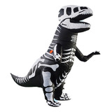 Disfraz Inflable De Esqueleto De Dinosaurio Para Carnaval, F