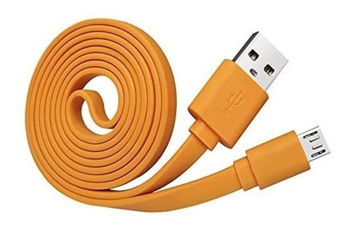 Cable Cargador Scovee Jbl Inalámbrico Compatible -naranja